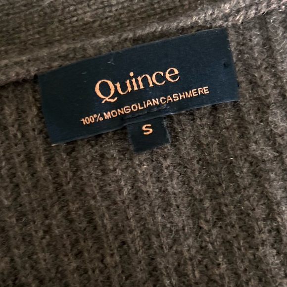 Quince Mongolian Cashmere Oversized Boyfriend Cardigan Sweater in Brown Sz S - Picture 9 of 11